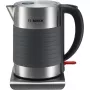 Chaleira elétrica Bosch TWK7S05 1,7 L 2200 W preto, cinzento