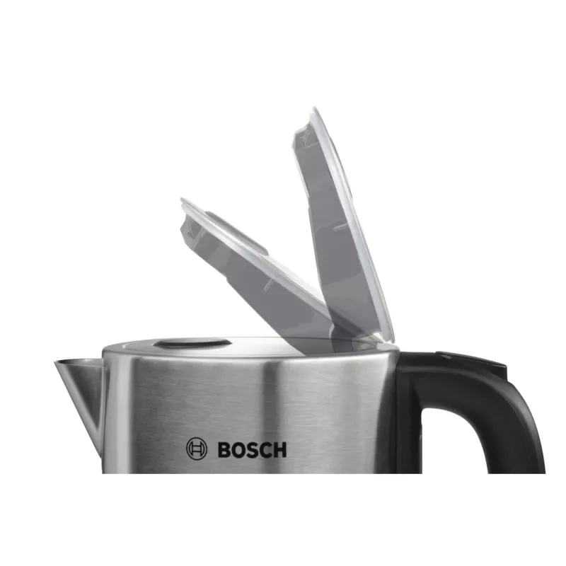 Chaleira elétrica Bosch TWK7S05 1,7 L 2200 W preto, cinzento