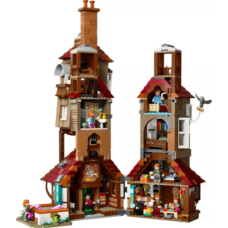 LEGO Harry Potter A Toca dos Weasleys Edição de Colecionador 76437 conjunto de construção, 2405 peças, 10 minifiguras, 460×250×230 mm