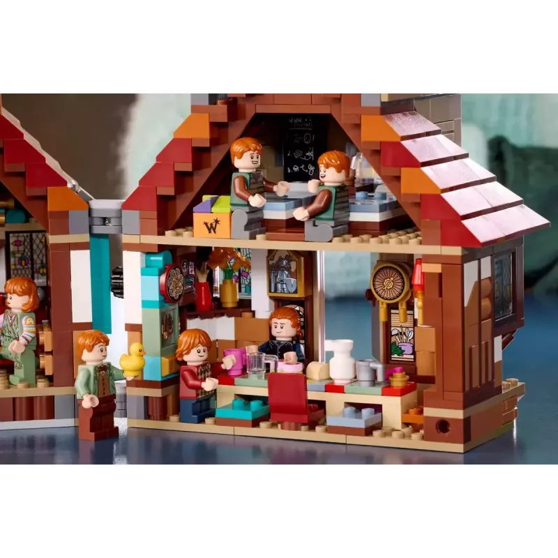 LEGO Harry Potter A Toca dos Weasleys Edição de Colecionador 76437 conjunto de construção, 2405 peças, 10 minifiguras, 460×250×230 mm