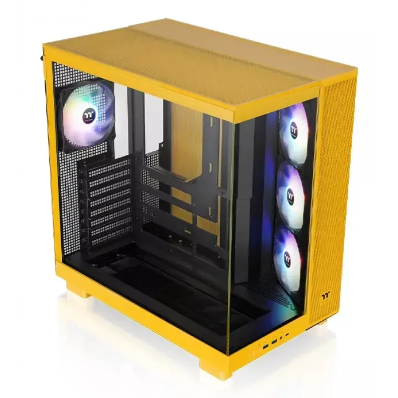 Caixa de PC Thermaltake View 380 XL TG ARGB Midi Tower amarelo