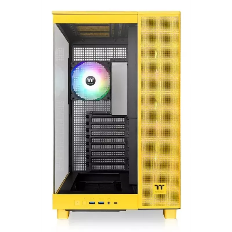 Caixa de PC Thermaltake View 380 XL TG ARGB Midi Tower amarelo