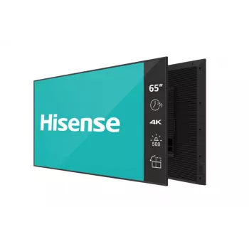 Ecrã de sinalização Hisense 65DM66D 165,1 cm (65 polegadas) LED Wi-Fi 500 cd/m² 4K Ultra HD preto processador integrado Android 11 24/7
