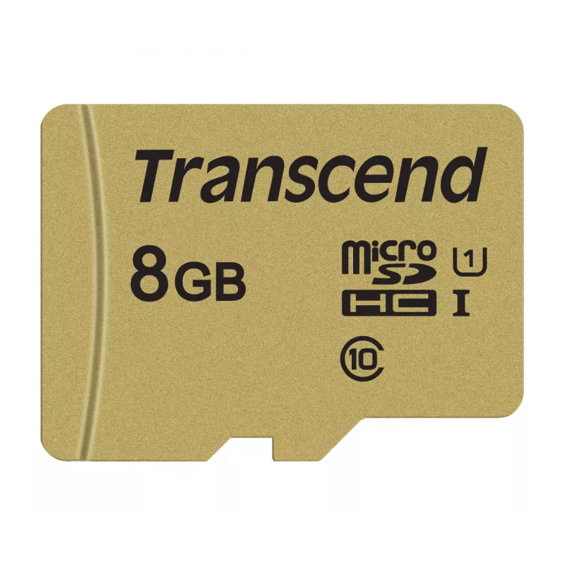 Cartão Micro-SDHC TRANSCEND 500s 8 GB UHS-I U1 MLC com adaptador