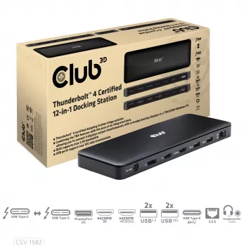 Docking station CLUB3D Thunderbolt™ 4 Certified 12-in-1