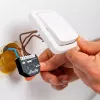 Interruptor inteligente Shelly WAVE 2PM preto (Shelly) — sem fios Z-Wave, 16 A, 110–240 V, 868,4 MHz