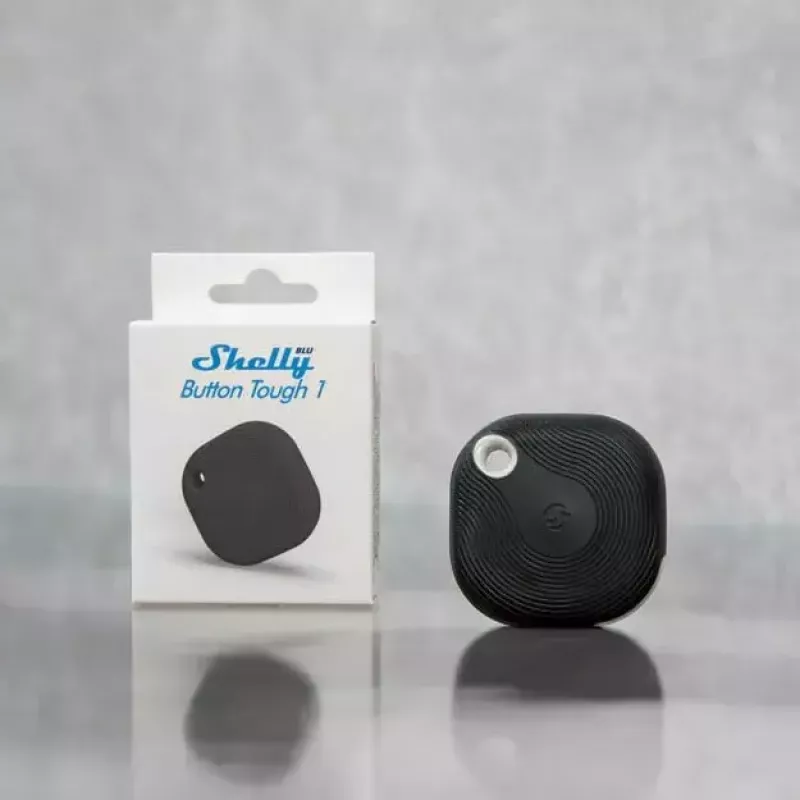 Botão inteligente Shelly BLU Button Tough 1 preto plástico 3V CR2032