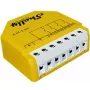 Interruptor inteligente Shelly Qubino Wave i4 DC amarelo sem fios 5-24V