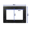 Moldura para tablet ALLNET ALLTCOVER10WWV1 — moldura branca, 309 × 228 mm