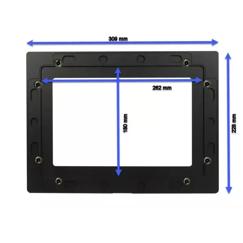 Moldura para tablet ALLNET ALLTCOVER10WWV1 — moldura branca, 309 × 228 mm