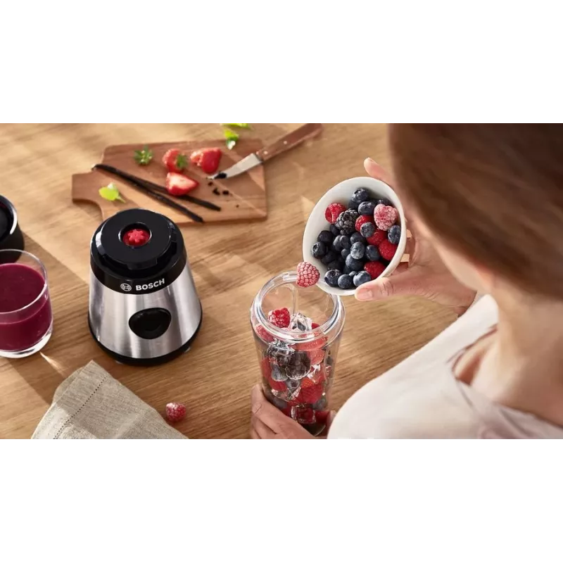 Bosch VitaPower MMB2111M liquidificadora 0,6 l liquidificadora de bancada 450 W aço inoxidável