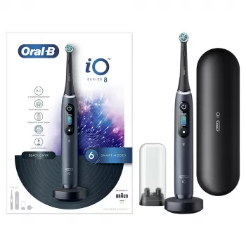 Escova de dentes elétrica Oral-B iO adulto escova de dentes rotativa preta