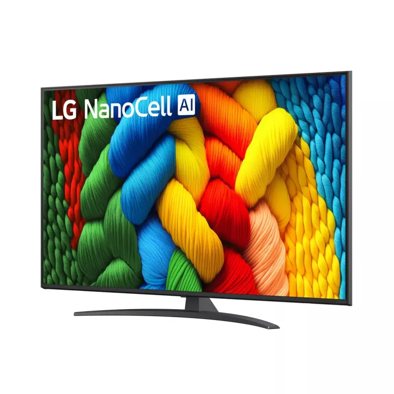 LG NanoCell AI 55NANO81A6A 139,7 cm (55 polegadas) 4K Ultra HD Smart TV Wi-Fi preto