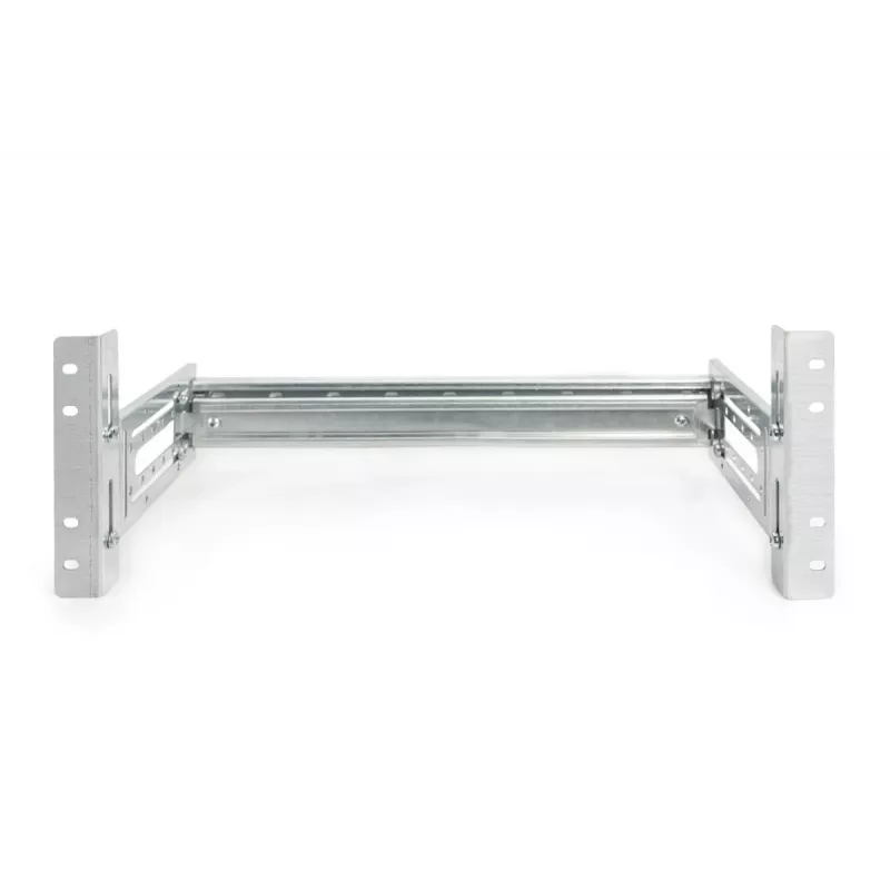 Suporte para calha DIN DIGITUS, 4U, 178 x 483 x 223 mm, zincado, incl. calha DIN, profundidade e altura variáveis