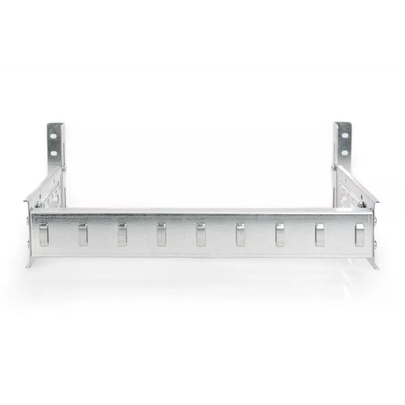 Suporte para calha DIN DIGITUS, 4U, 178 x 483 x 223 mm, zincado, incl. calha DIN, profundidade e altura variáveis