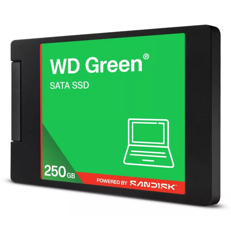SSD WESTERN DIGITAL - WD Green - 250 GB - SATA 6Gb/s - caixa de 2,5