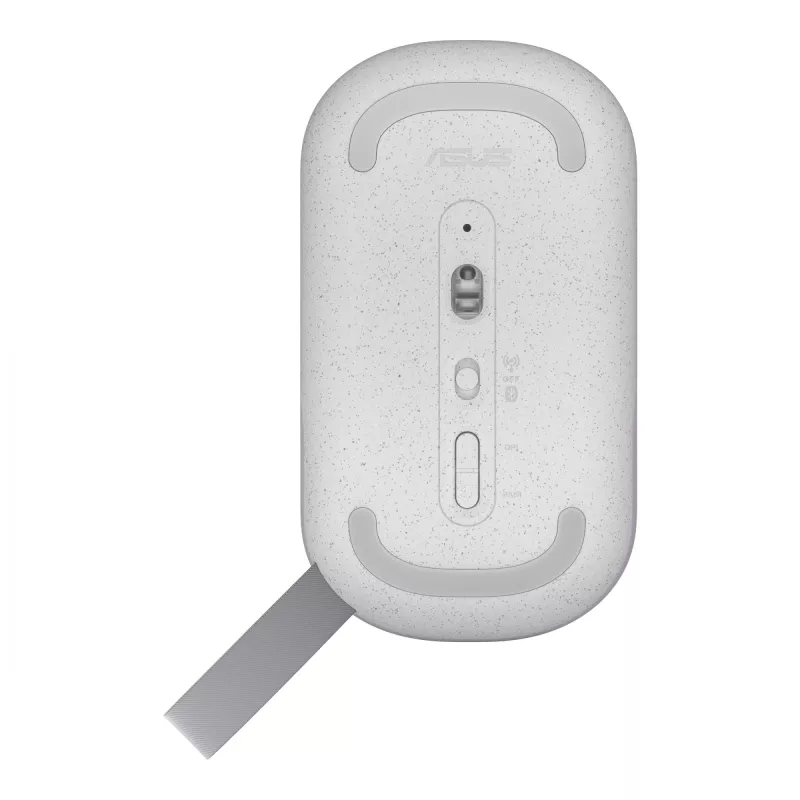 Rato ASUS Marshmallow MD100 Escritório Ambidestro RF sem fios + Bluetooth Ótico 1600 DPI