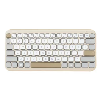 Teclado ASUS Marshmallow KW100 Sem fios Bluetooth QWERTZ bege cinzento branco
