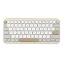 Teclado ASUS Marshmallow KW100 Sem fios Bluetooth QWERTZ bege cinzento branco