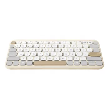 Teclado ASUS Marshmallow KW100 Sem fios Bluetooth QWERTZ bege cinzento branco
