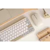 Teclado ASUS Marshmallow KW100 Sem fios Bluetooth QWERTZ bege cinzento branco