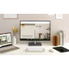 Teclado ASUS Marshmallow KW100 Sem fios Bluetooth QWERTZ bege cinzento branco