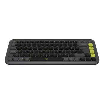 Teclado Logitech POP Icon Keys Universal Bluetooth QWERTY US International grafite verde