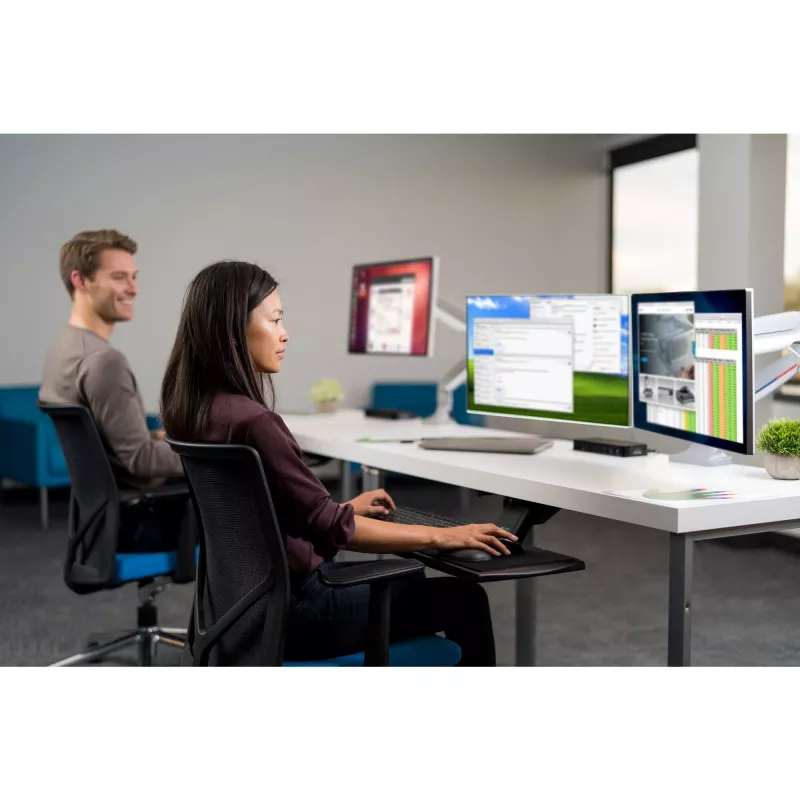 Braço de monitor duplo com altura ajustável Kensington SmartFit One-Touch