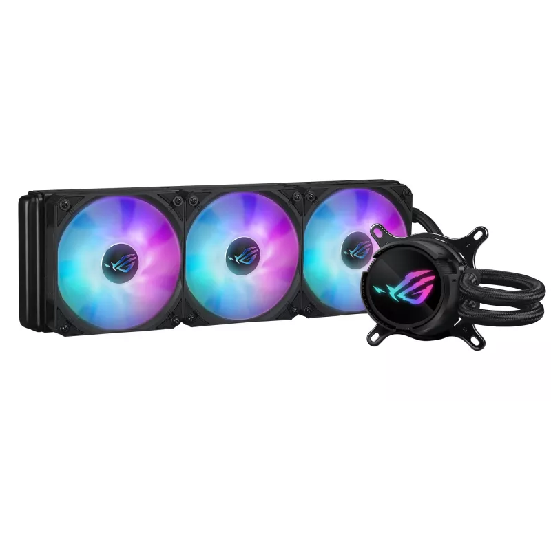 Conjunto de arrefecimento líquido para processador ASUS ROG Strix LC III 360 ARGB 12 cm preto
