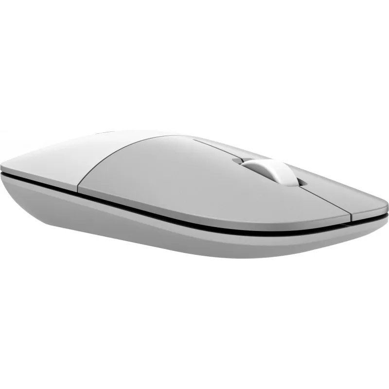 Rato sem fios HP Z3700 cerâmica branco, ambidestro, ótico, RF Wireless, 1200 DPI, prateado, branco