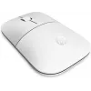 Rato sem fios HP Z3700 cerâmica branco, ambidestro, ótico, RF Wireless, 1200 DPI, prateado, branco