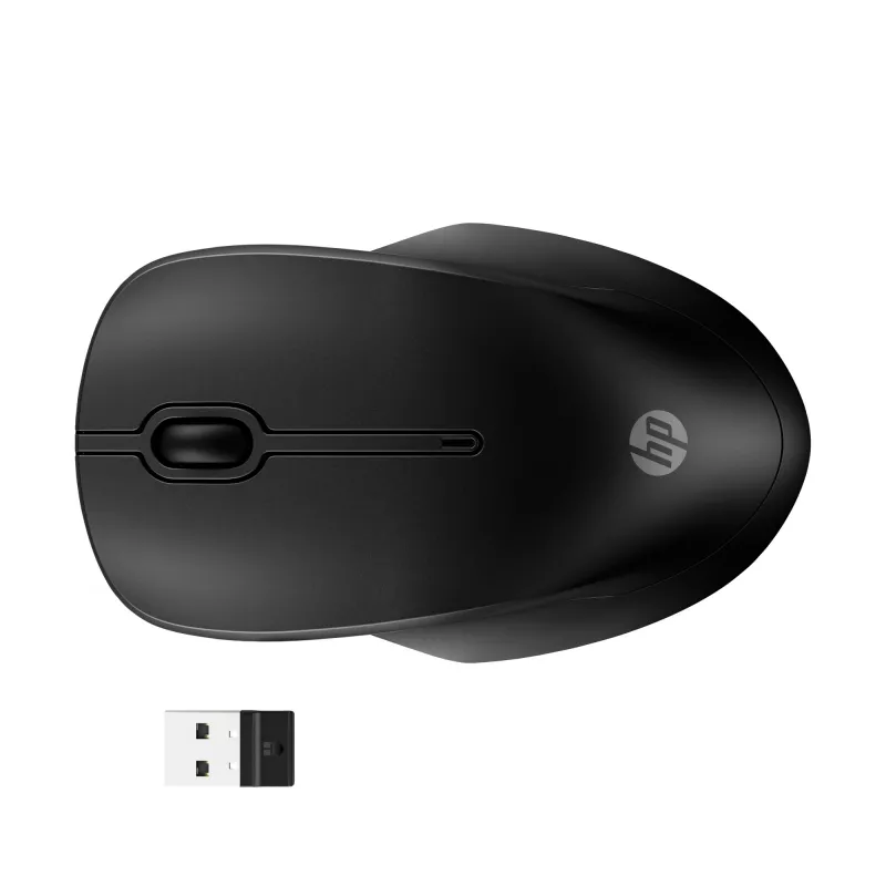 Rato sem fios HP 255 Dual, ambidestro, ótico, RF Wireless + Bluetooth, 1600 DPI, preto