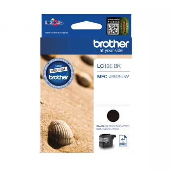 Cartucho de tinta Brother LC12EBK 1 unid. original preto