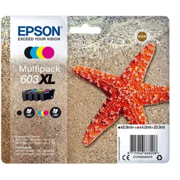 Cartucho de tinta Epson C13T03A64020 1 unid. original alto (XL) rendimento preto, ciano, magenta, amarelo