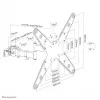 Suporte de montagem em mastro para TV Neomounts FL40-450BL14 32-55