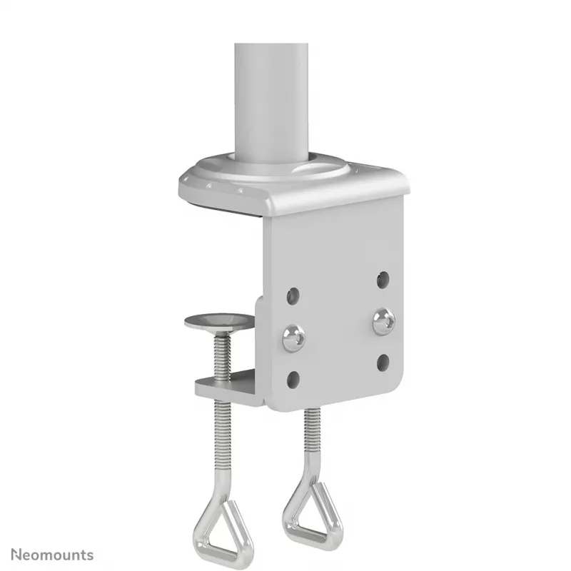 Neomounts FPMA-D935D suporte de secretária para dois monitores, articulado, com grampo, 14–27 polegadas (35,6–68,6 cm), 6 kg por ecrã, VESA 75x75/100x100, prateado