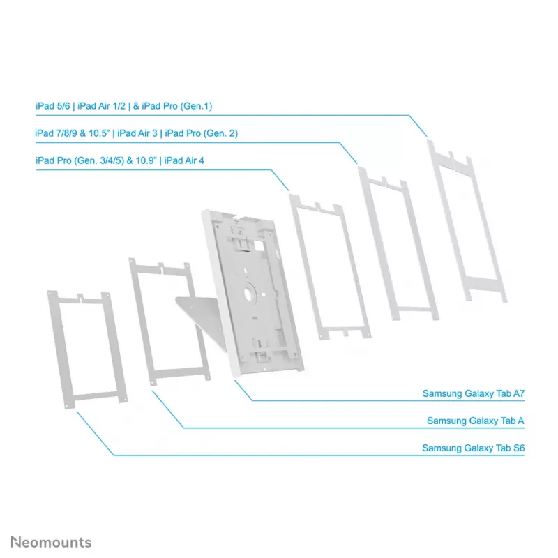 Suporte para tablet Neomounts DS15-630WH1 para mesa e parede 9,7-11