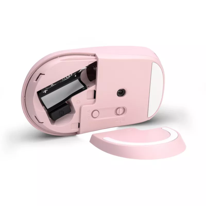HP 400 Rato sem fios rosa silencioso, ambidestro, RF Wireless + Bluetooth, 6000 DPI, rosa