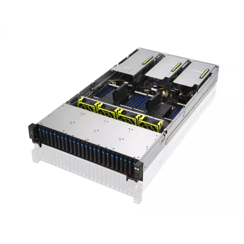 ASUS RS720A-E11-RS24U Servidor barebone rack 2U, prateado