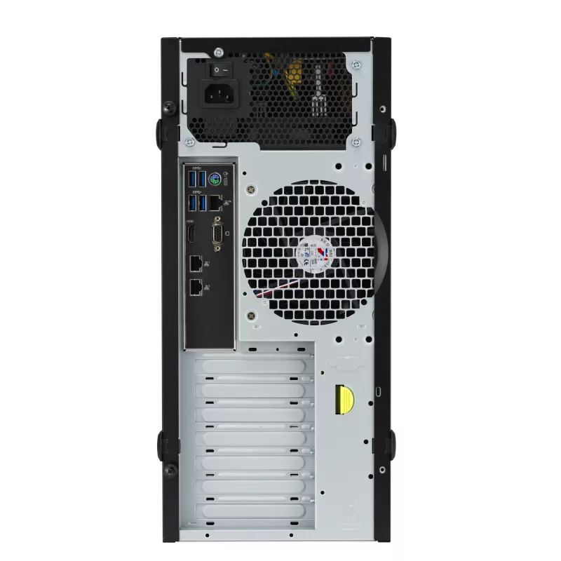 Caixa torre ASUS TS100-E11-PI4, preta, com chipset Intel C256, suporte LGA1200 e fonte de 300 W