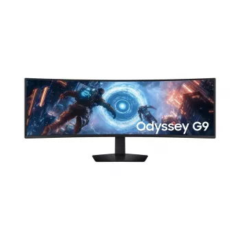 Monitor LCD Samsung G91F 49 polegadas Dual QHD 5120×1440 32:9 VA Curved 1 ms 144 Hz USB 3.2 Gen1 VESA altura ajustável