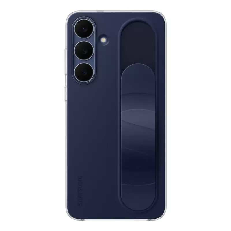 Capa Standing Grip Samsung para Galaxy S25 FE – capa, azul-marinho, para ecrã de 17 cm (6,7 polegadas), suporte de mesa