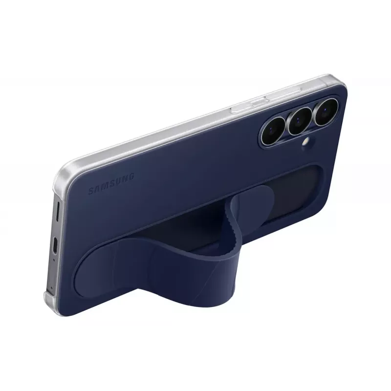 Capa Standing Grip Samsung para Galaxy S25 FE – capa, azul-marinho, para ecrã de 17 cm (6,7 polegadas), suporte de mesa