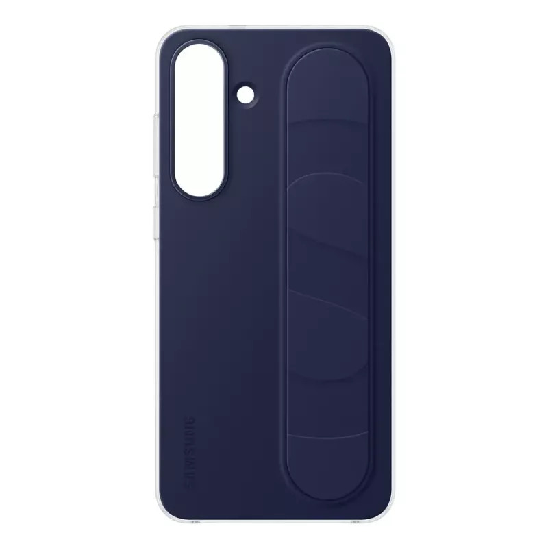 Capa Standing Grip Samsung para Galaxy S25 FE – capa, azul-marinho, para ecrã de 17 cm (6,7 polegadas), suporte de mesa