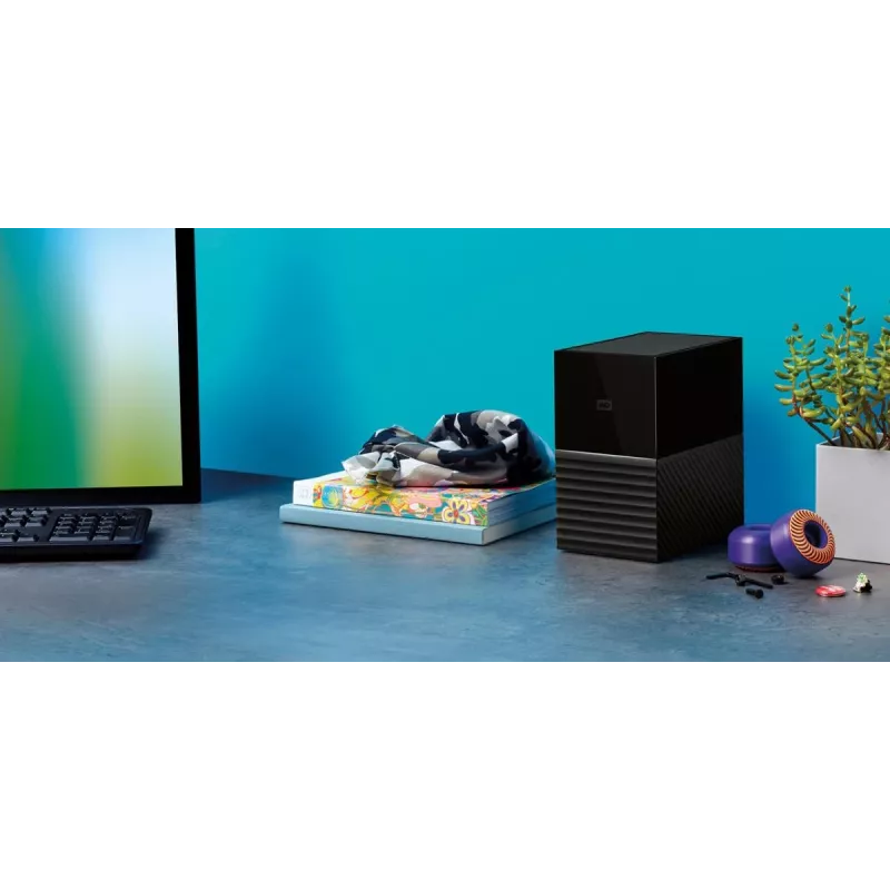 WD My Book Duo WDBFBE0360JBK armazenamento RAID externo de 36 TB (2x 18 TB HDD), USB-C 3.2 Gen 1, RAID 0/1/JBOD, encriptação de hardware AES de 256 bits, preto