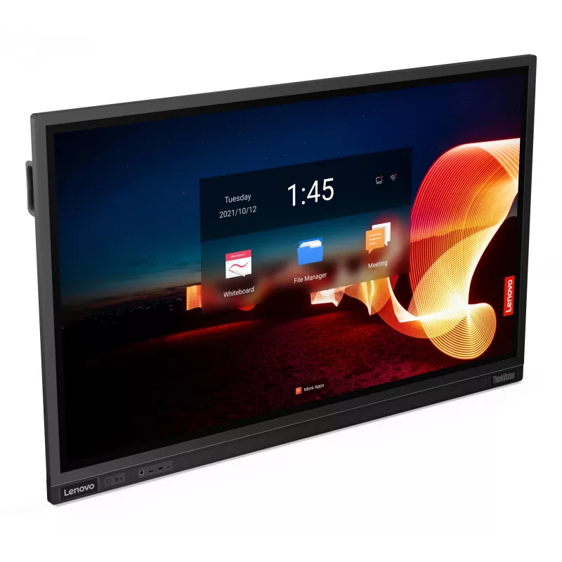 Monitor de computador Lenovo ThinkVision T65 165,1 cm (65 polegadas) 3840 x 2160 píxeis 4K Ultra HD LED Touchscreen Preto