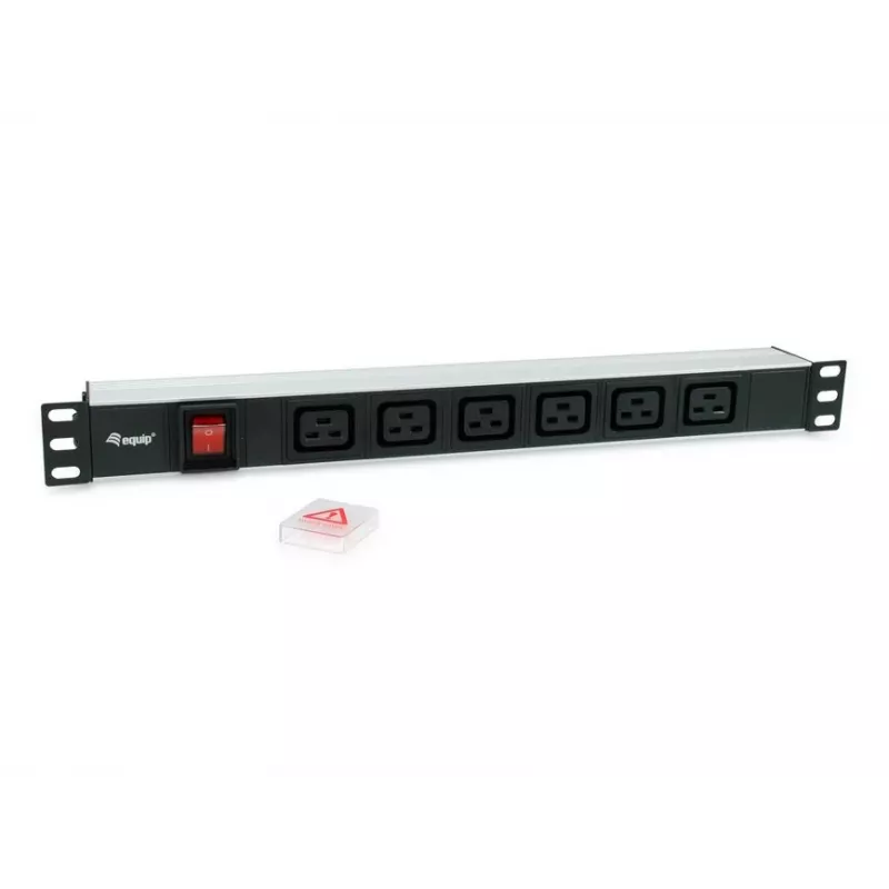 Unidade de distribuição de energia (PDU) Equip 333319 6 saídas AC 1U Preto