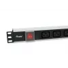 Unidade de distribuição de energia (PDU) Equip 333319 6 saídas AC 1U Preto