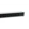 Unidade de distribuição de energia (PDU) Equip 333319 6 saídas AC 1U Preto