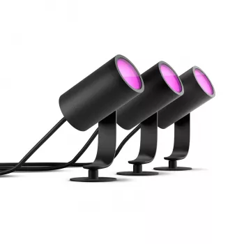 Candeeiro de parede inteligente Philips Hue White and Colour Ambience Lily Outdoor Spot Light 1741430P7